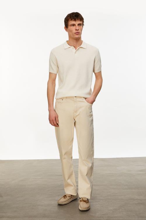  DOKULU POLO YAKA KISA KOLLU TRİKO