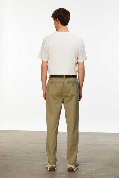  KETEN KARIŞIMLI STRAIGHT FIT CHINO PANTOLON