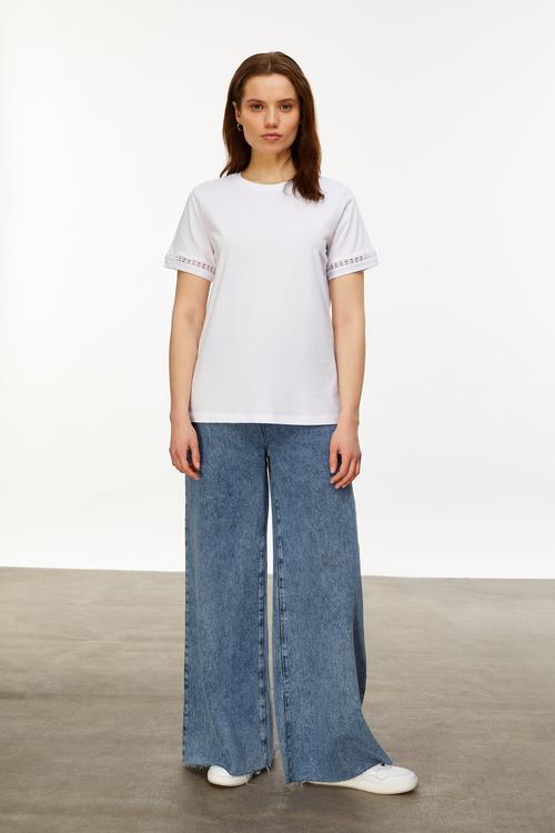  BİSİKLET YAKA KISA KOLLU T-SHIRT