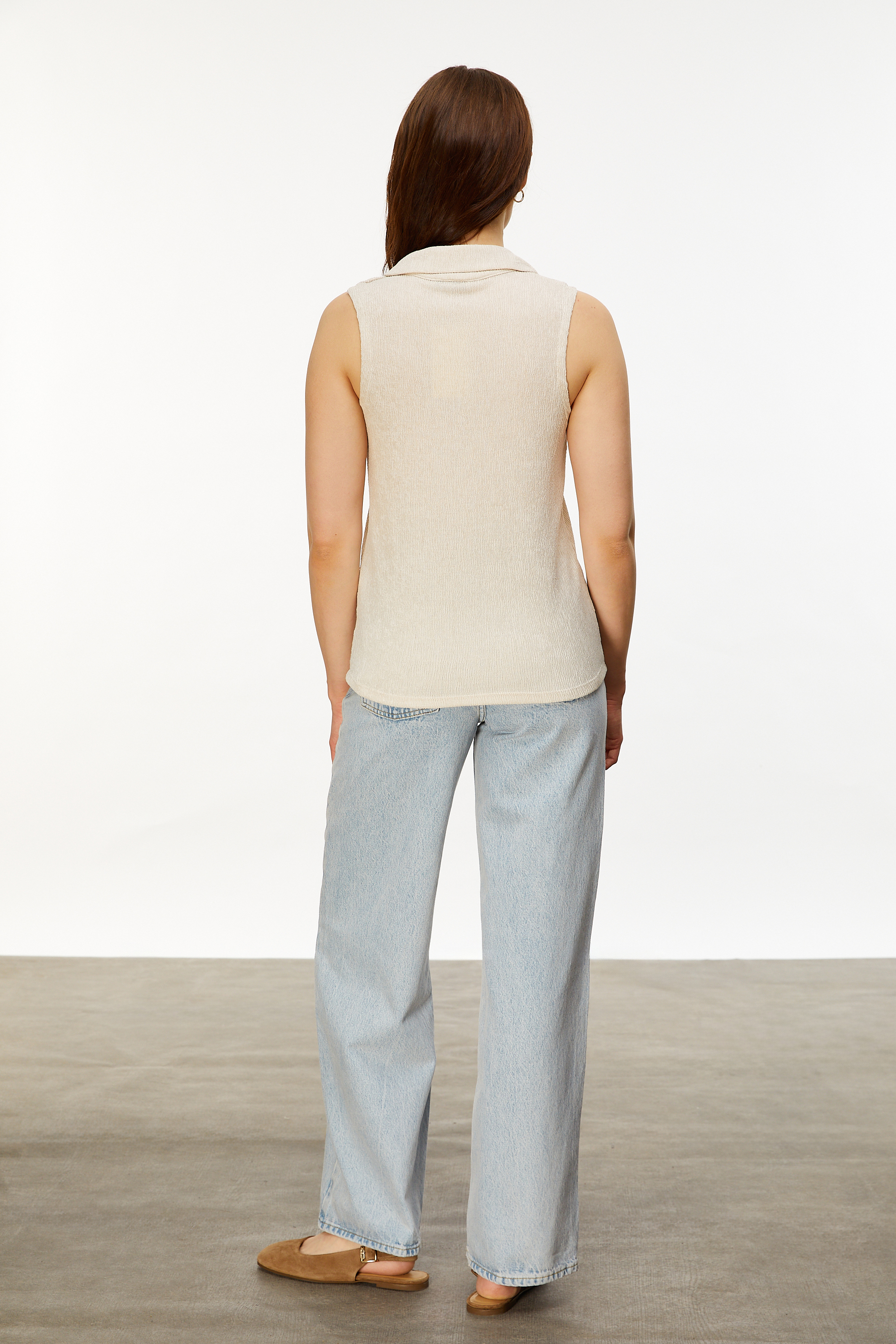 KOLSUZ PİLİSELİ CASUAL BLUZ