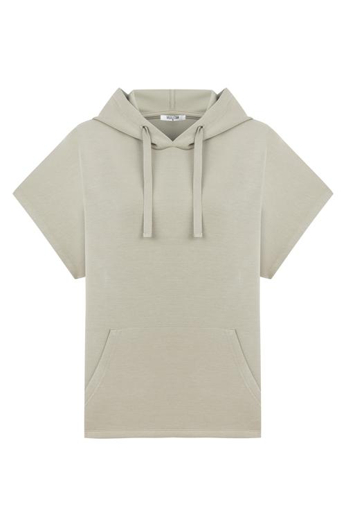  MODAL KARIŞIMLI KISA KOLLU SWEATSHIRT