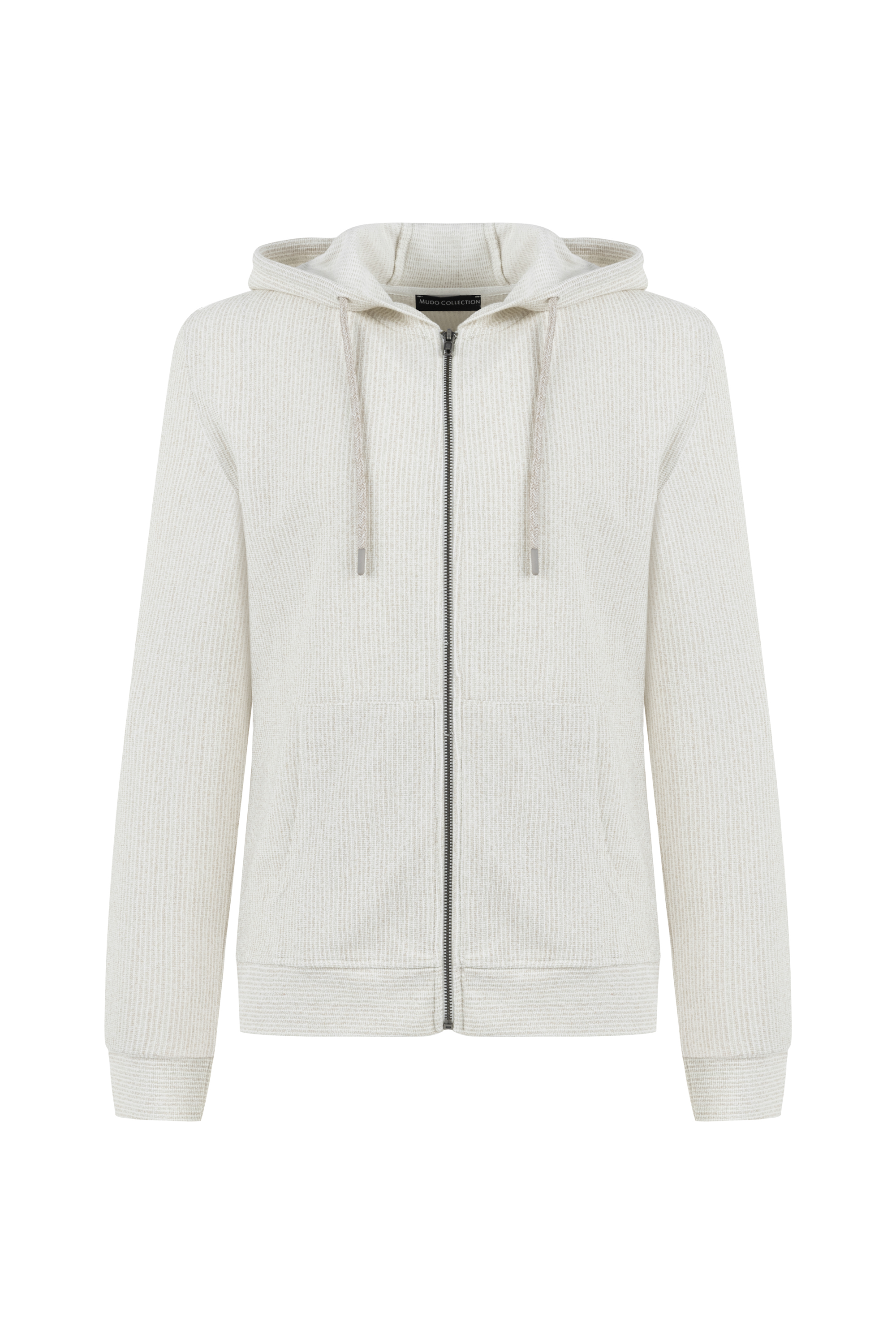 DOKULU KAPÜŞONLU SWEATSHIRT