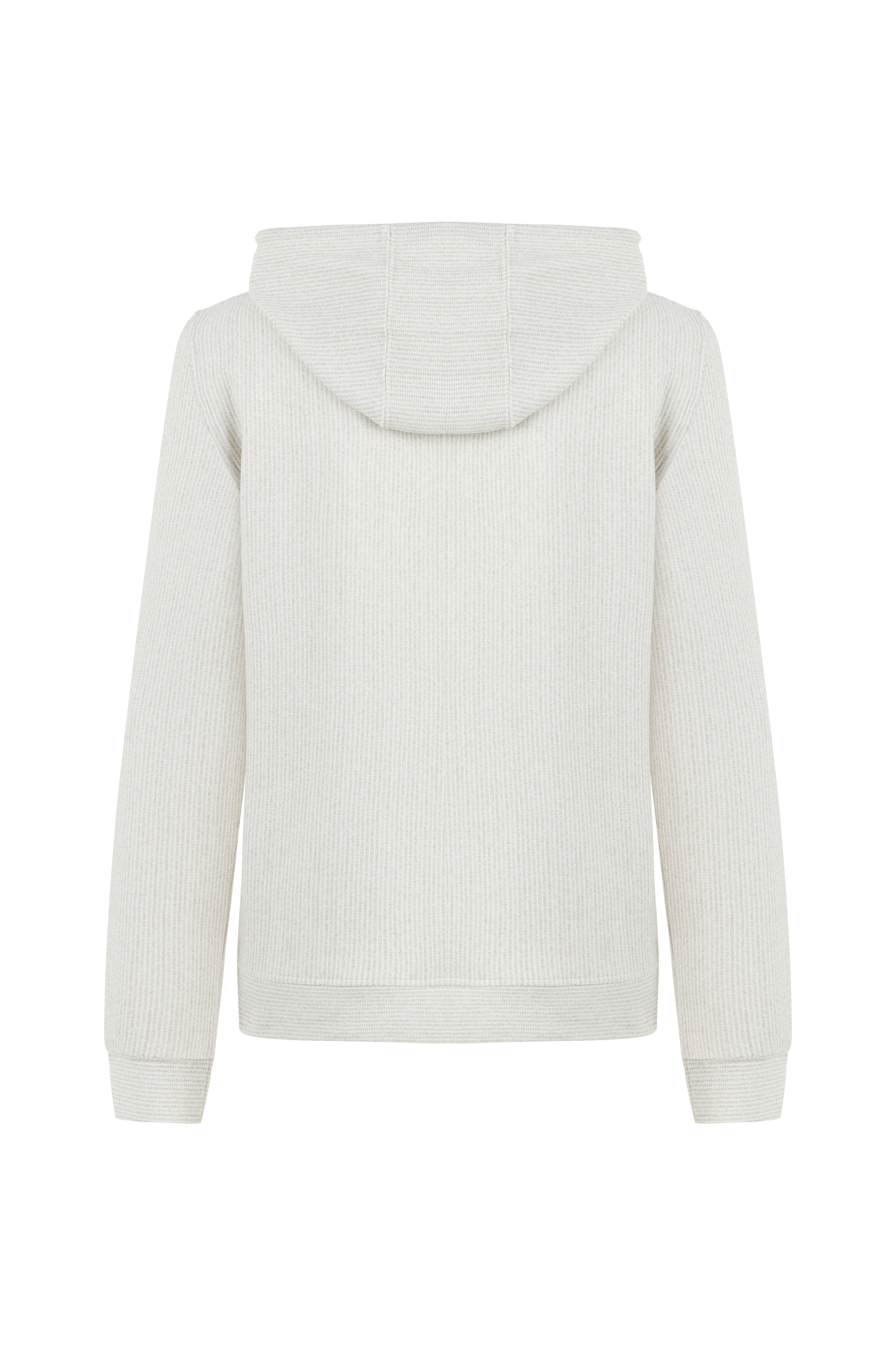 DOKULU KAPÜŞONLU SWEATSHIRT