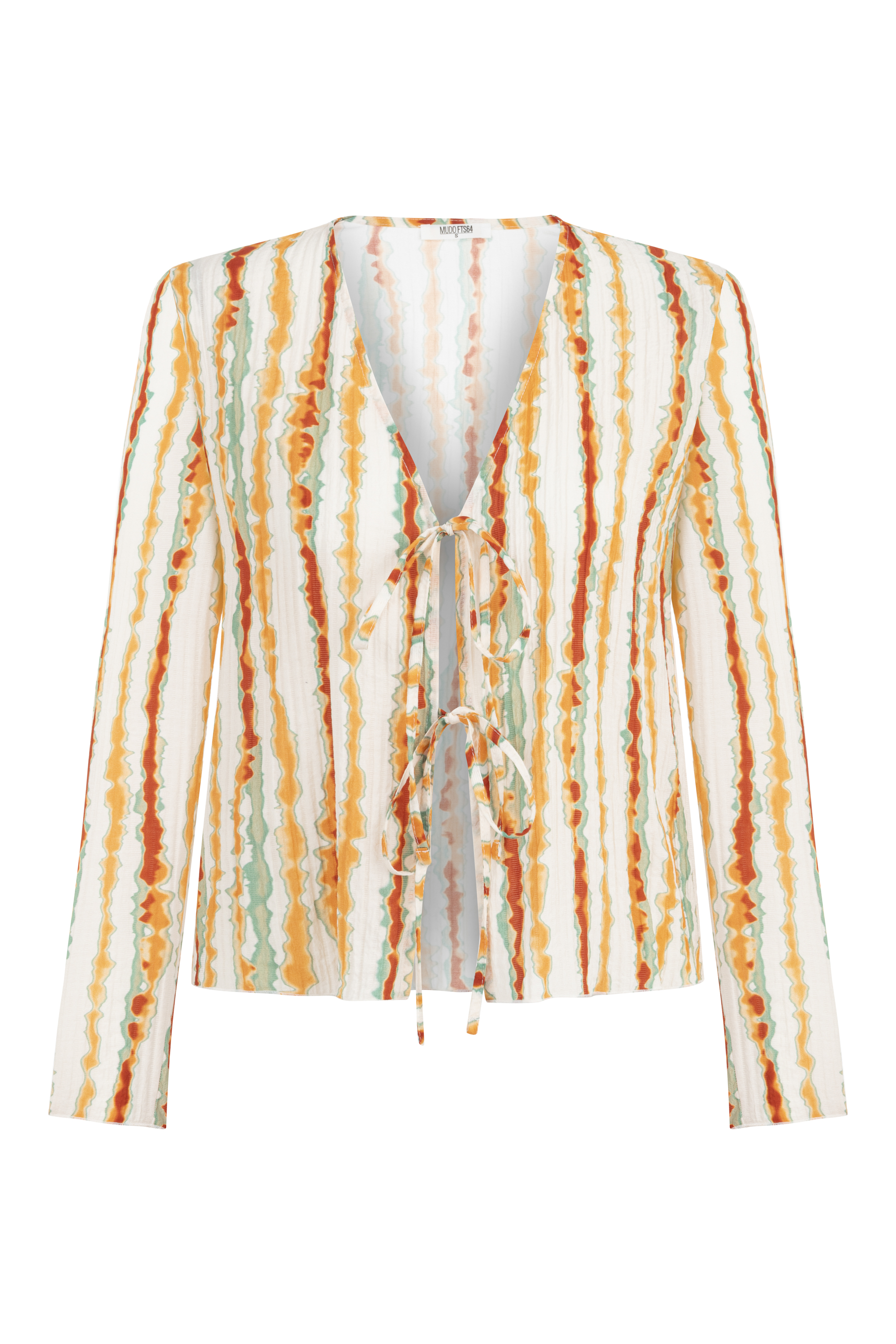 BAĞLAMA DETAYLI PİLİSELİ BLUZ