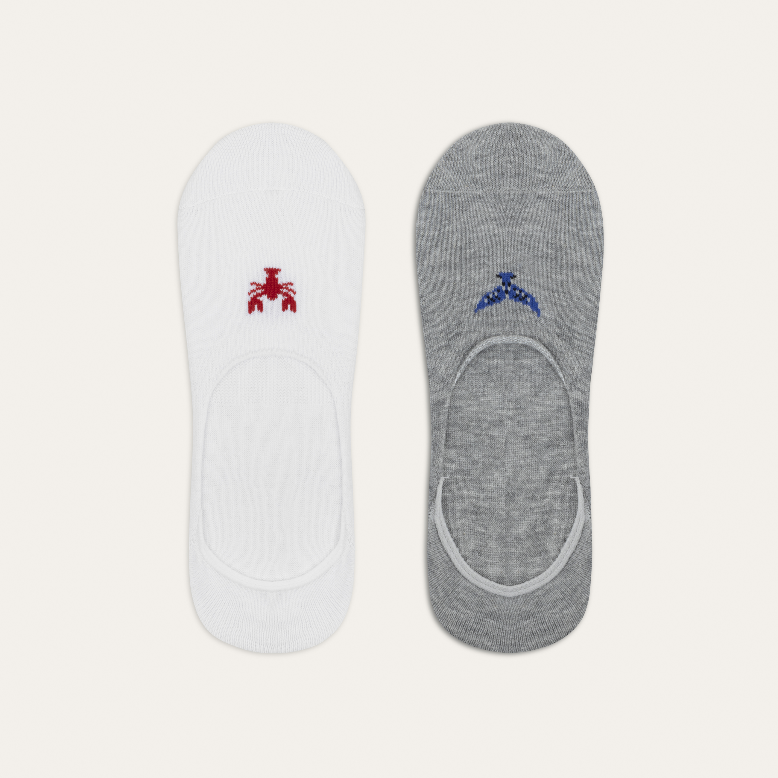 NAKIŞLI İKİLİ GÖRÜNMEZ ÇORAP