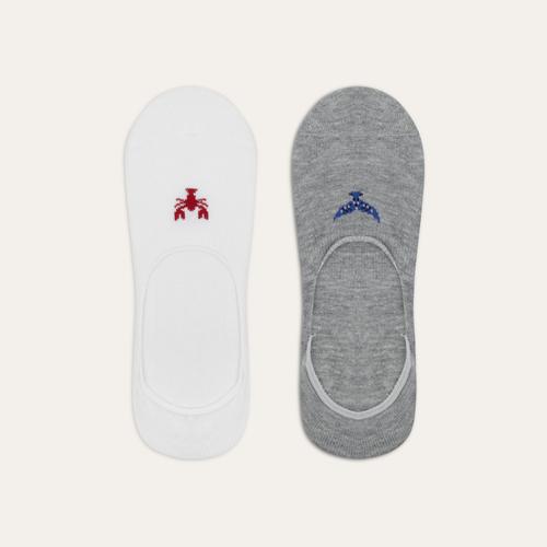  NAKIŞLI İKİLİ GÖRÜNMEZ ÇORAP