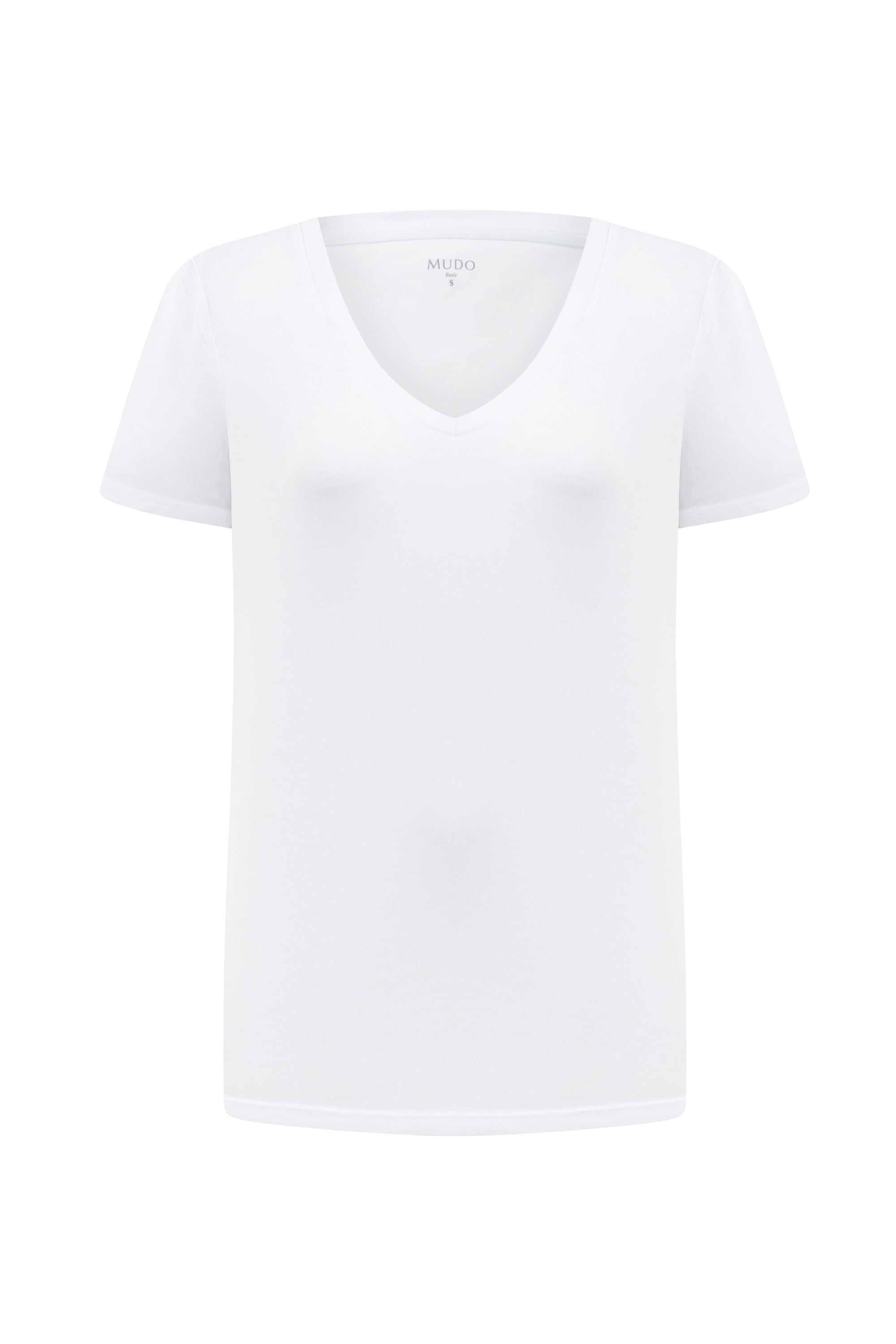 V YAKA KISA KOLLU T-SHIRT