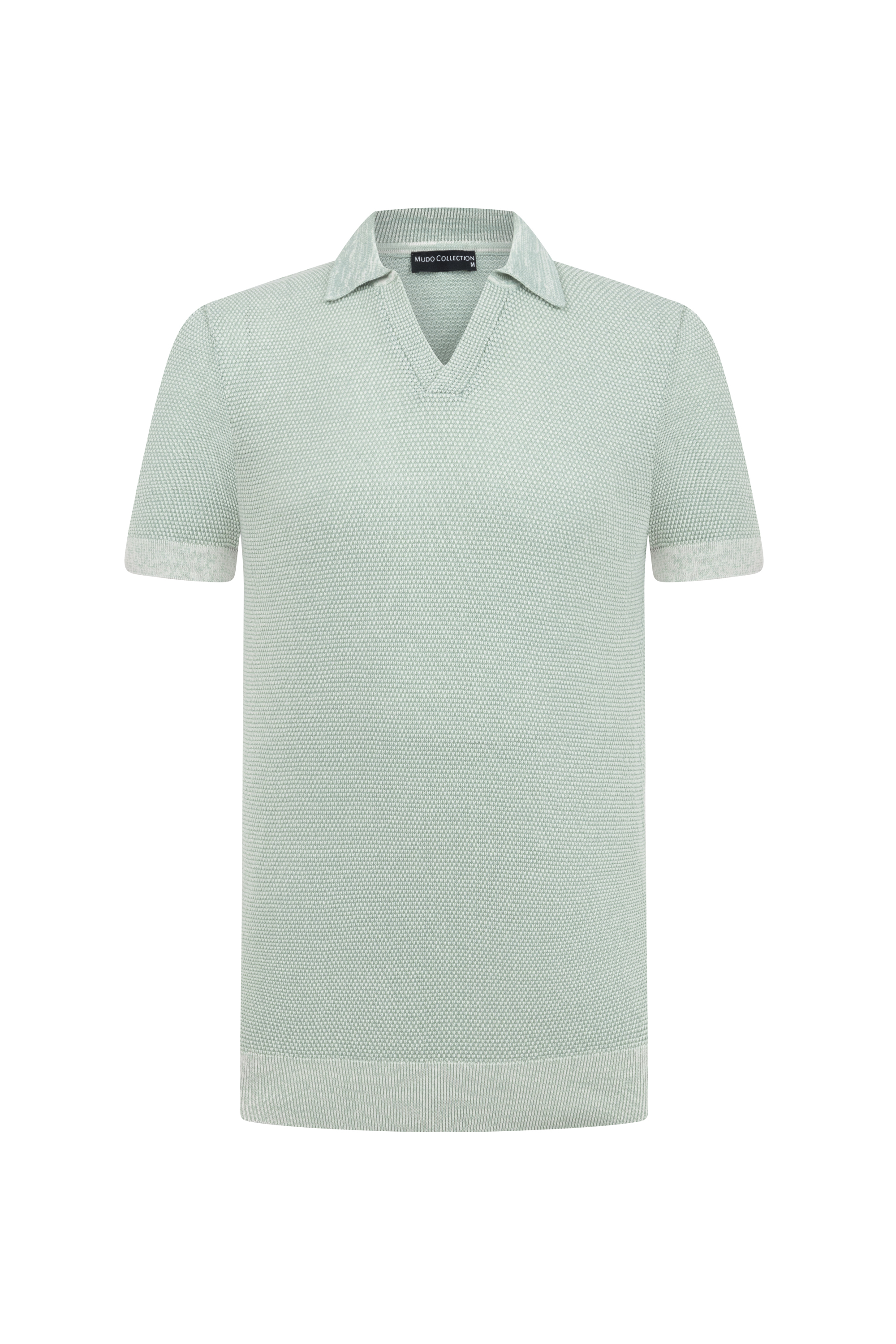 DOKULU POLO YAKA KISA KOLLU TRİKO