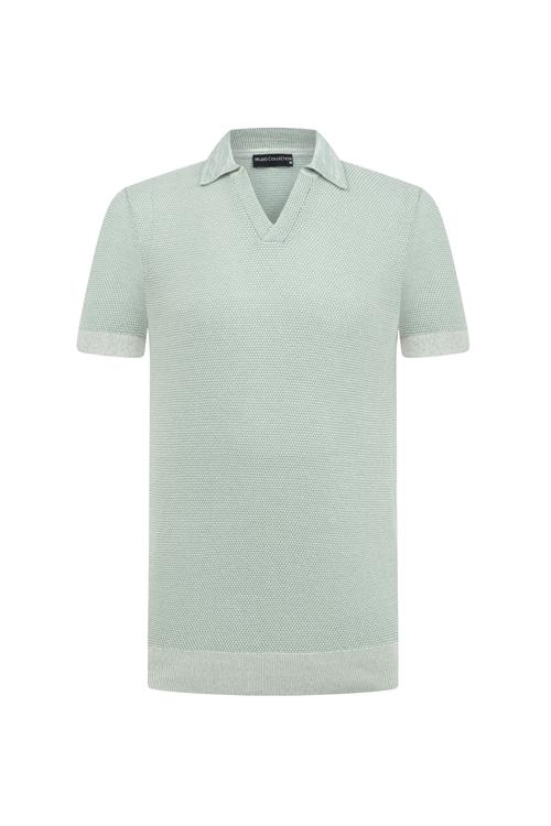  DOKULU POLO YAKA KISA KOLLU TRİKO