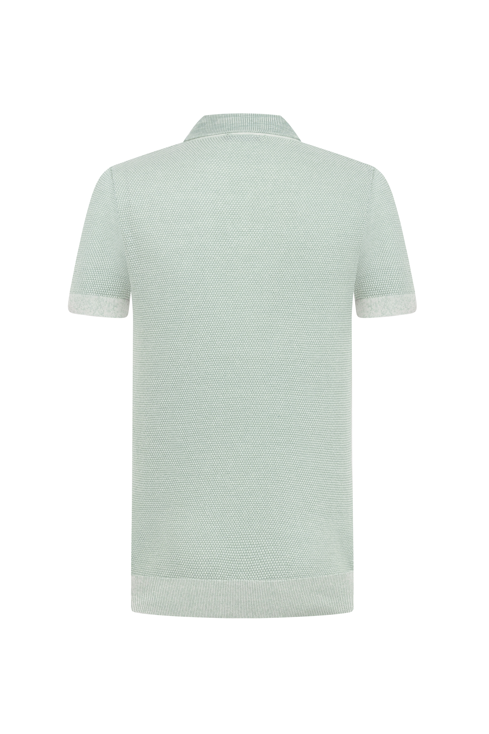 DOKULU POLO YAKA KISA KOLLU TRİKO