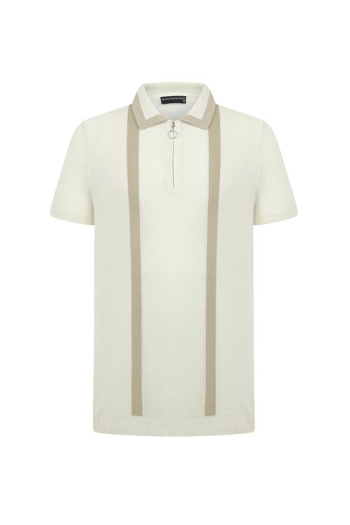  RENK BLOKLU POLO YAKA KISA KOLLU TRİKO