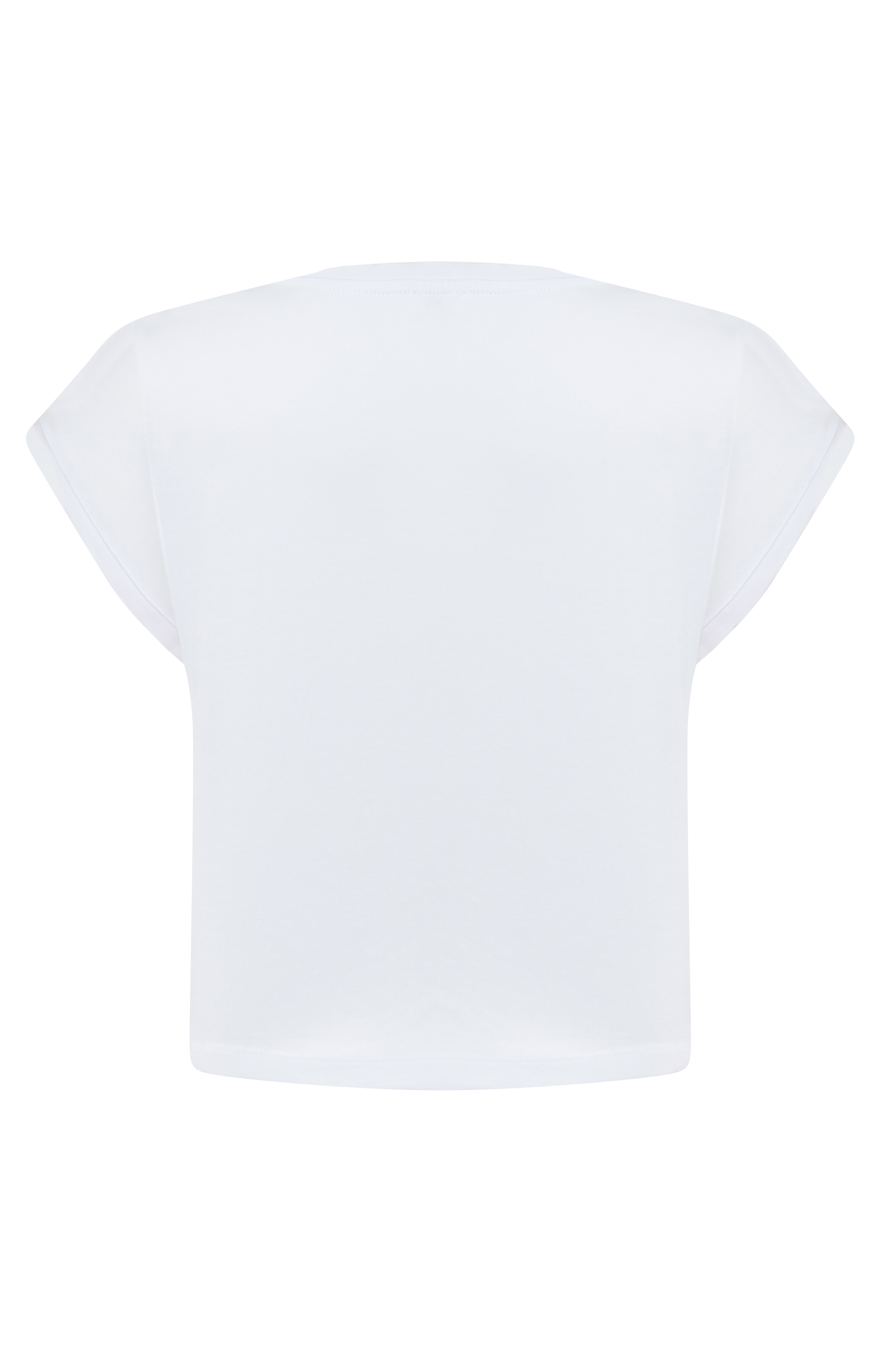 BİSİKLET YAKA CROP T-SHIRT