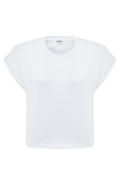  BİSİKLET YAKA CROP T-SHIRT