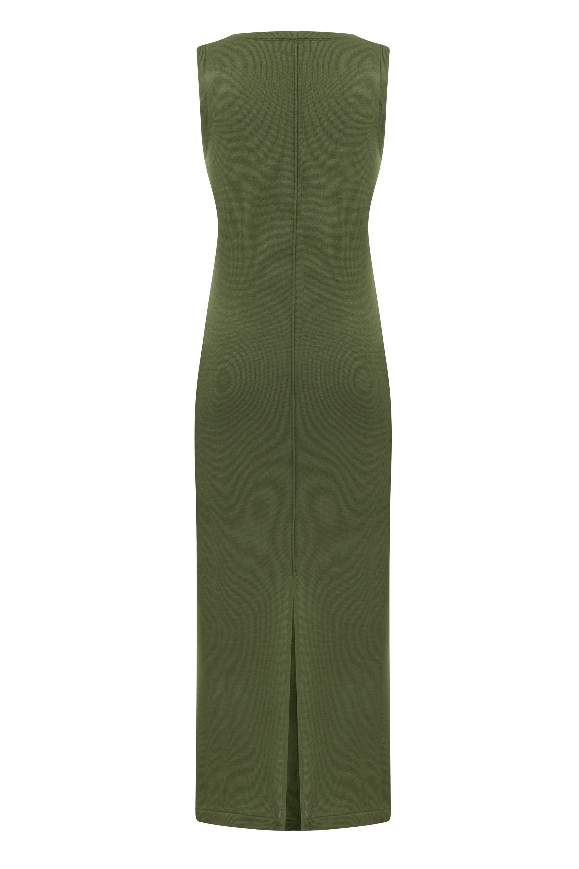 V YAKA UZUN TRİKO ELBİSE