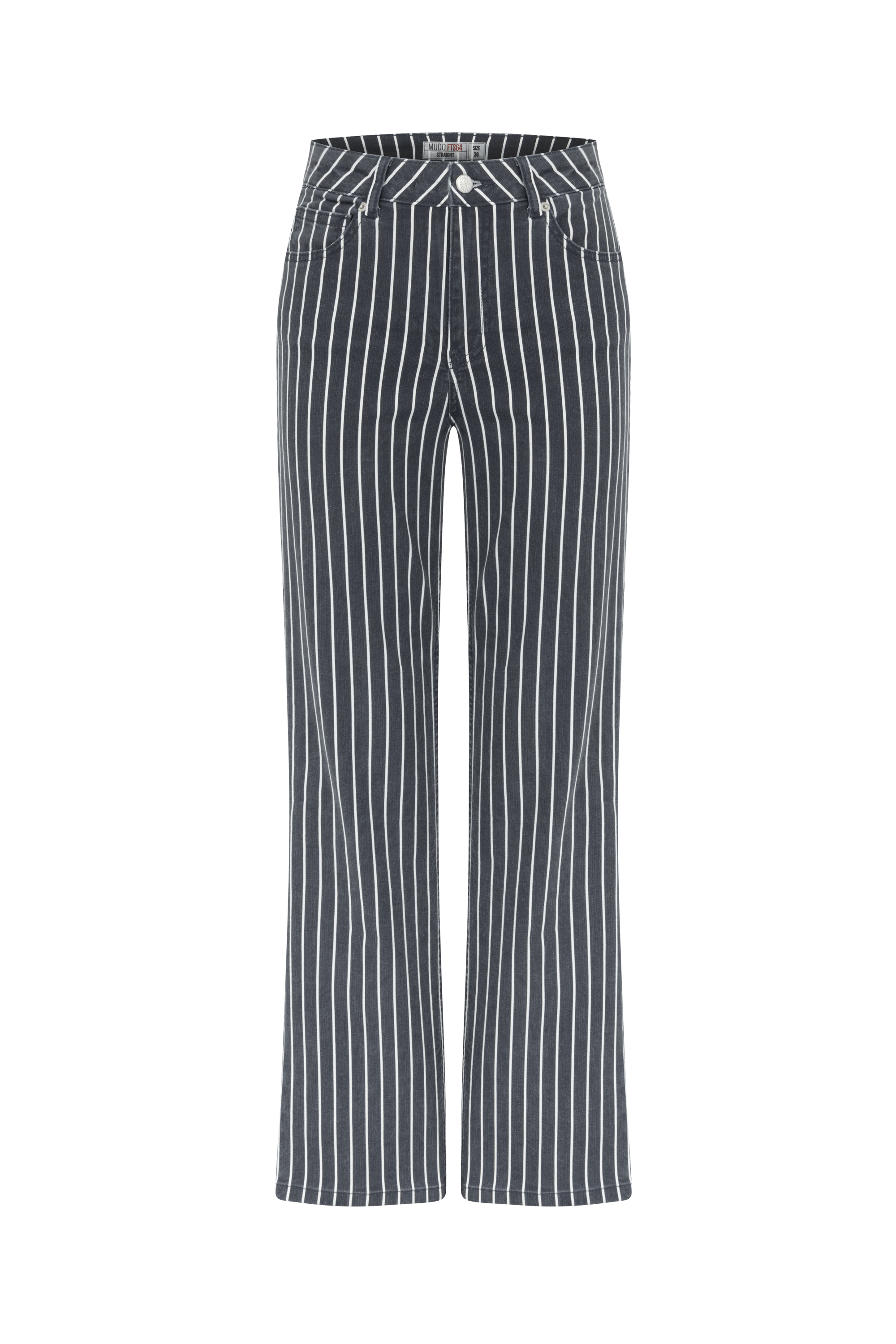 ÇİZGİLİ STRAIGHT FIT JEAN PANTOLON