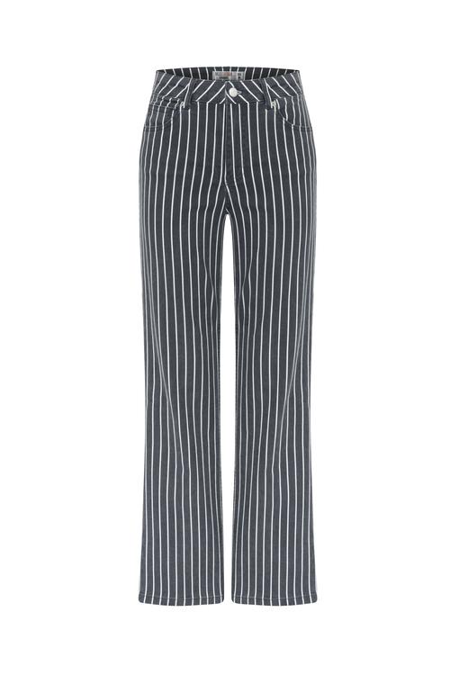  ÇİZGİLİ STRAIGHT FIT JEAN PANTOLON