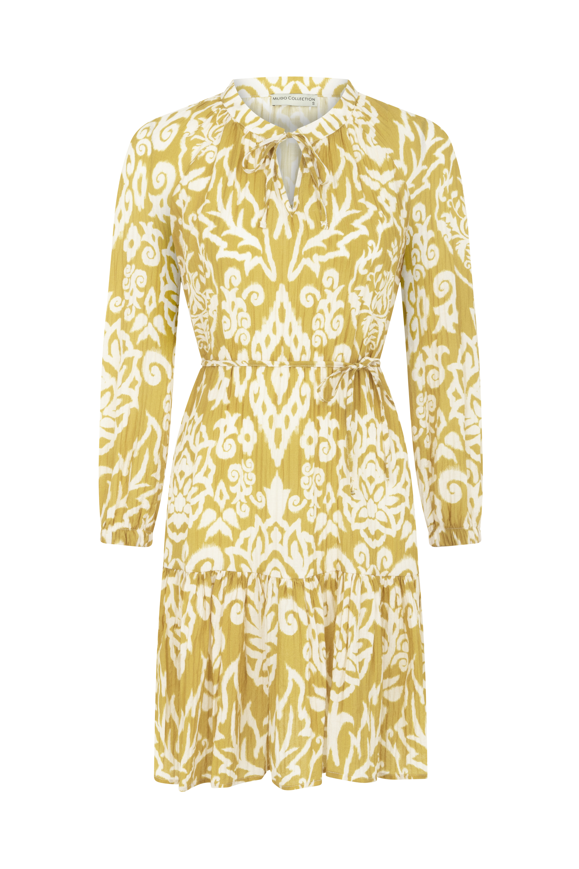 ETNİK DESENLİ MİNİ KLOŞ ELBİSE