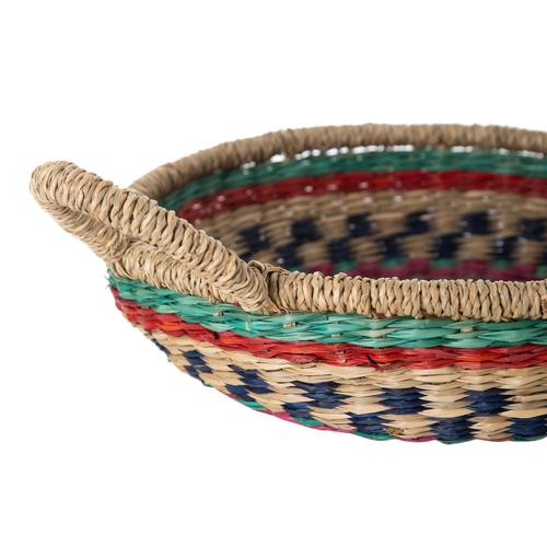  HANDMADE ÇOK RENKLİ SEPET 30CM