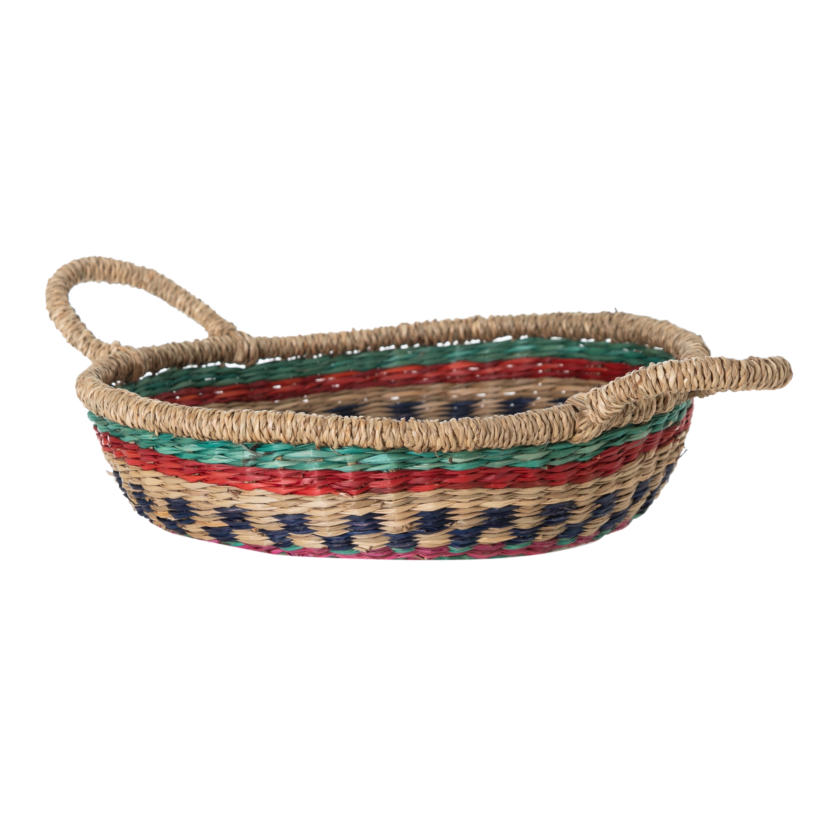 HANDMADE ÇOK RENKLİ SEPET 30CM