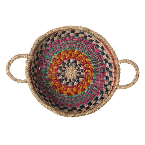  HANDMADE ÇOK RENKLİ SEPET 30CM