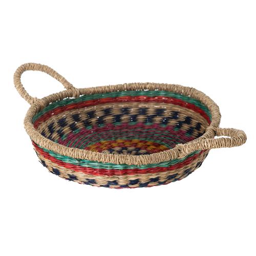  HANDMADE ÇOK RENKLİ SEPET 30CM