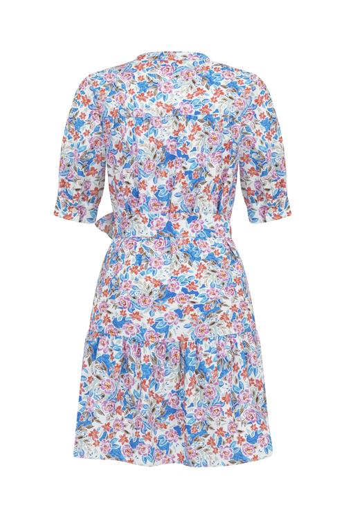  ÇİÇEK DESENLİ MİNİ KLOŞ ELBİSE