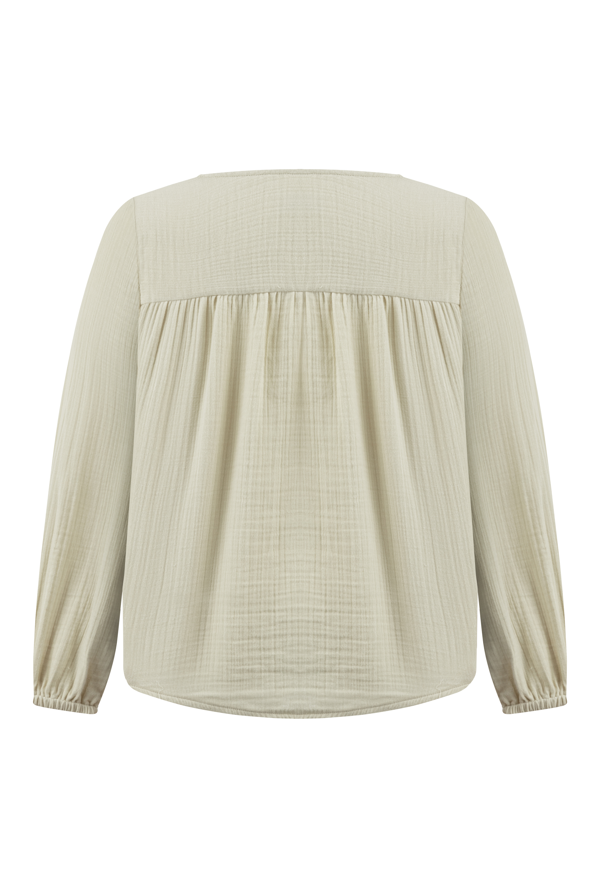 UZUN KOLLU MÜSLİN BLUZ