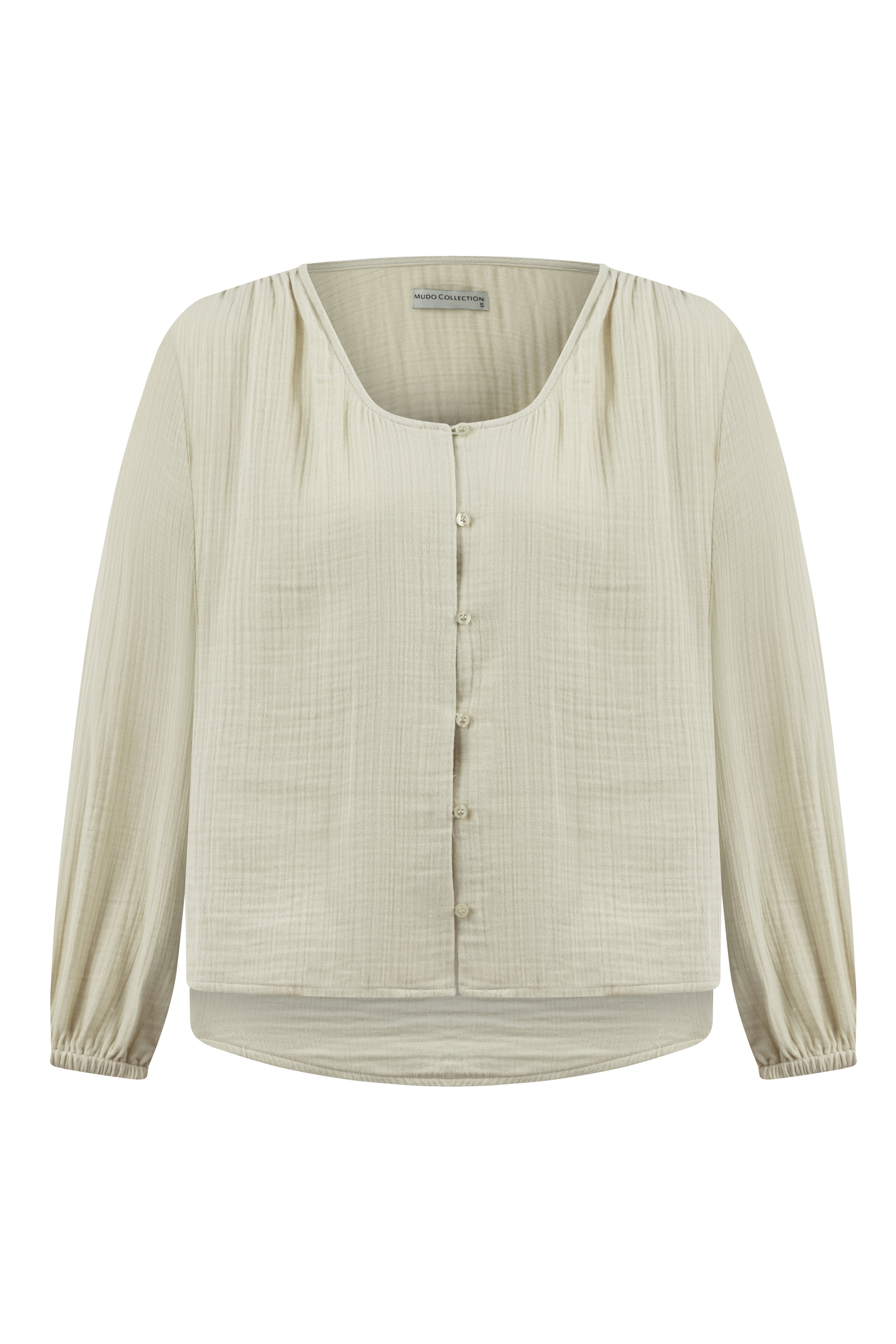 UZUN KOLLU MÜSLİN BLUZ