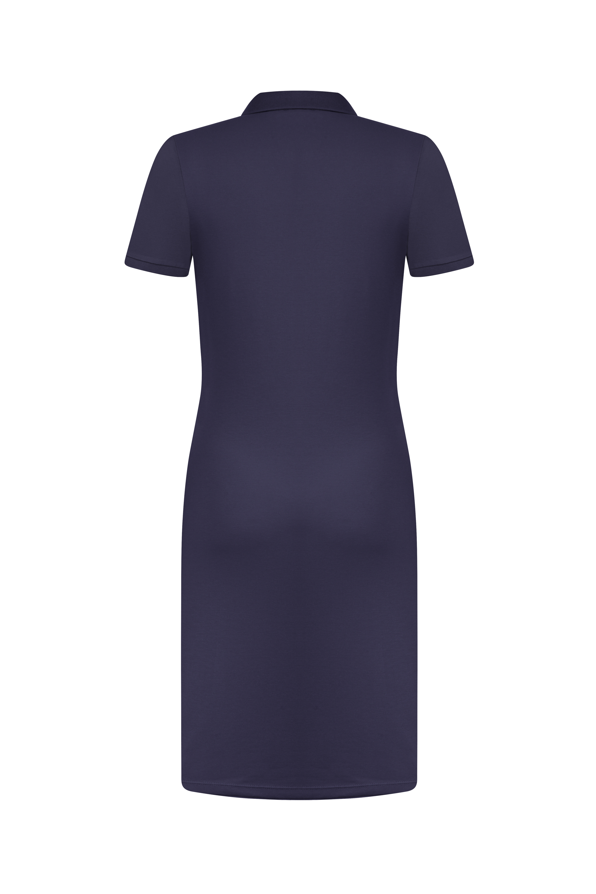 POLO YAKA KISA KOLLU MİNİ ELBİSE