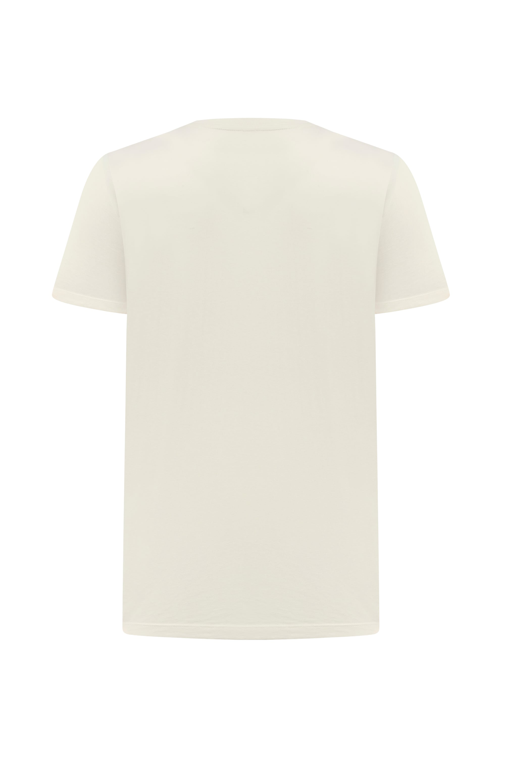 BALIK BASKILI BİSİKLET YAKA KISA KOLLU T-SHIRT