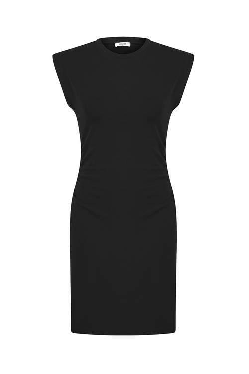  BİSİKLET YAKA MİNİ DAR ELBİSE