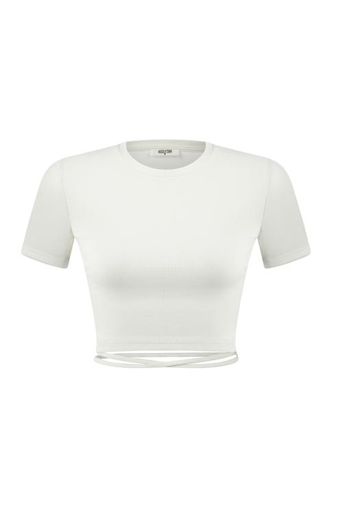  BAĞLAMA DETAYLI CROP T-SHIRT