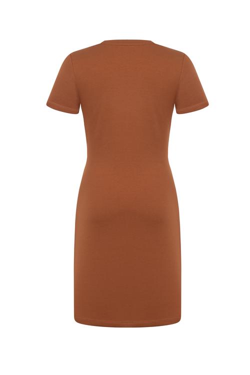  BAĞLAMA DETAYLI MİNİ ÖRME ELBİSE