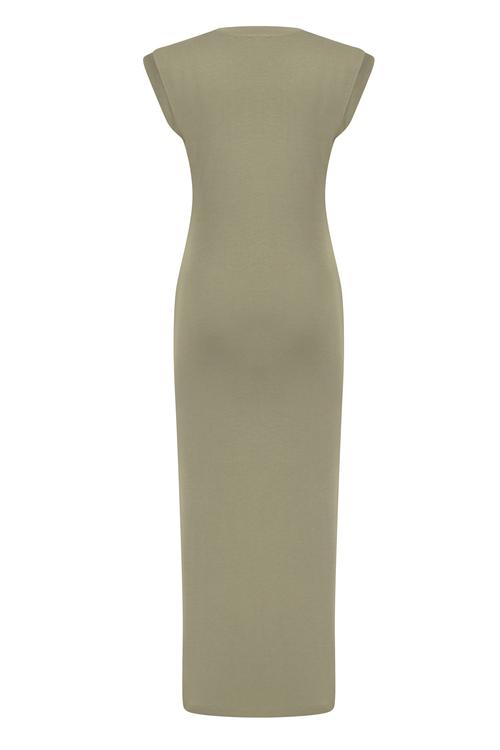  BİSİKLET YAKA UZUN ÖRME ELBİSE