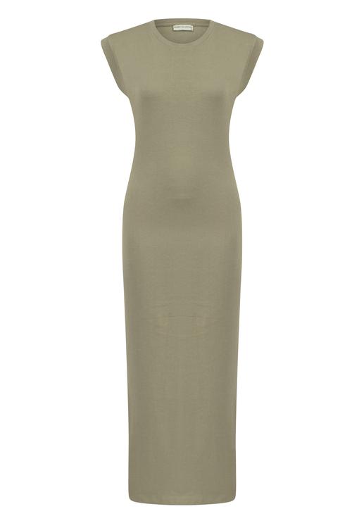  BİSİKLET YAKA UZUN ÖRME ELBİSE