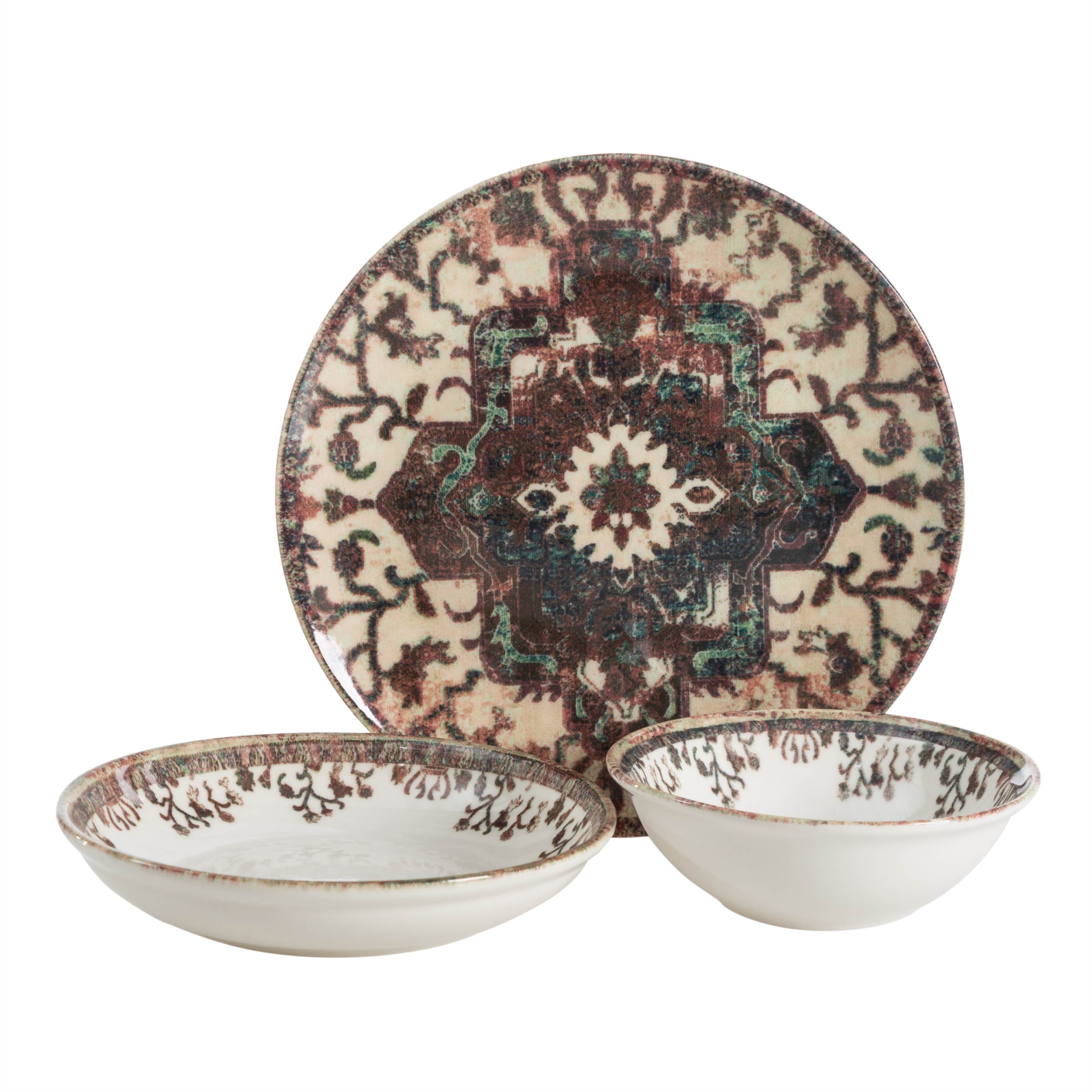 NEW AGE PORSELEN YEMEK TAKIMI 12 PARÇA-ETHNIC