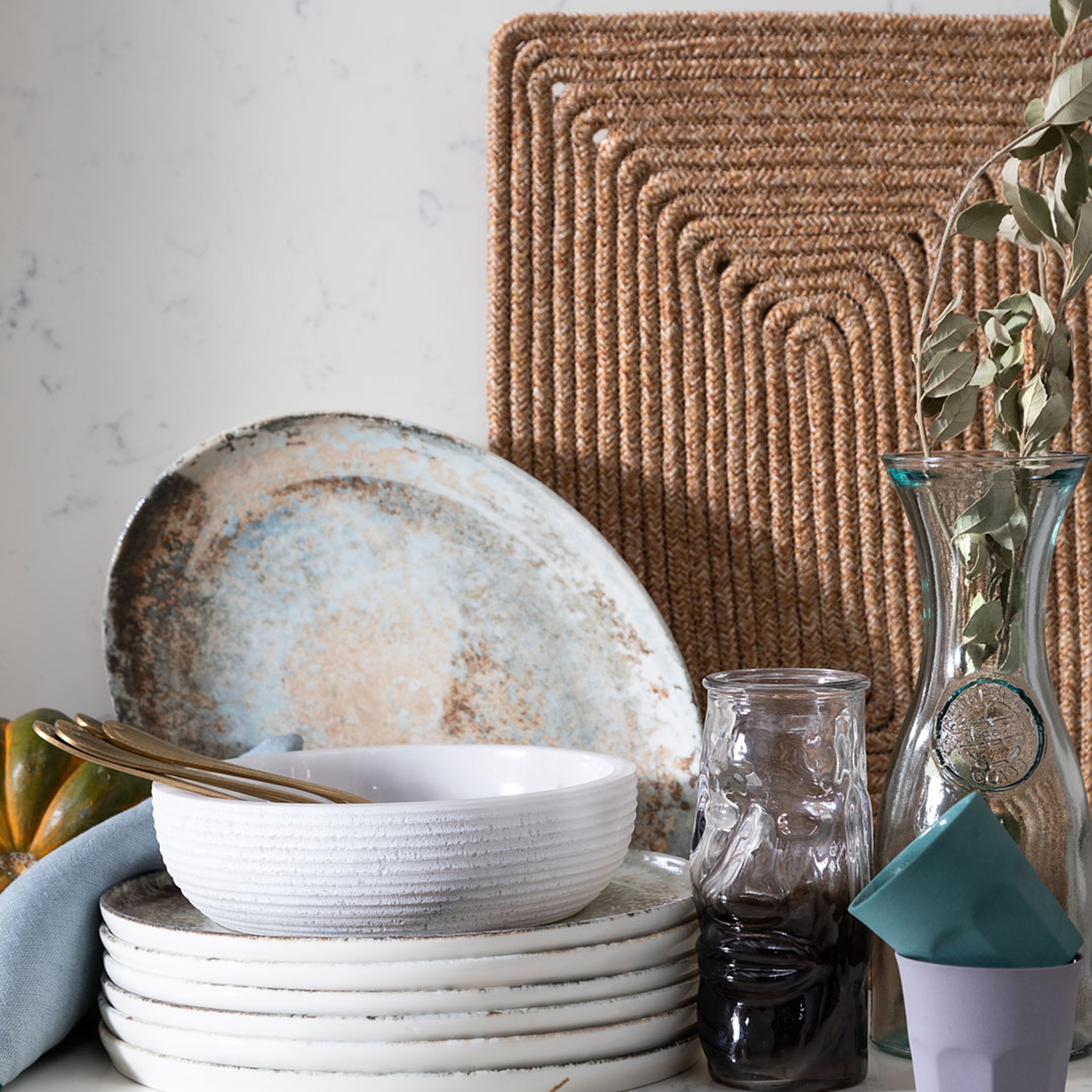 NATURAL DİKDÖRTGEN AMERİKAN SERVİS 30X45CM