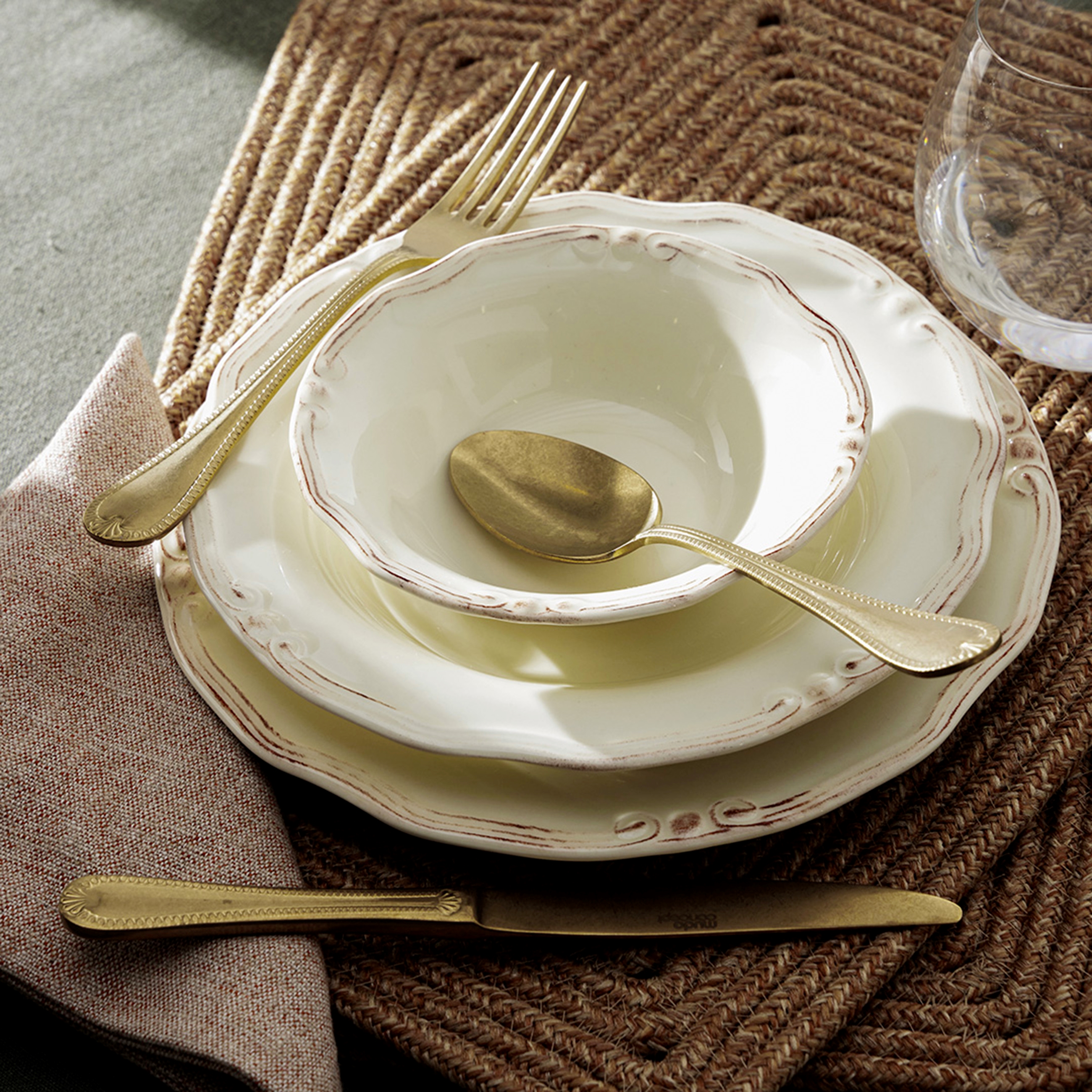 NATURAL DİKDÖRTGEN AMERİKAN SERVİS 30X45CM