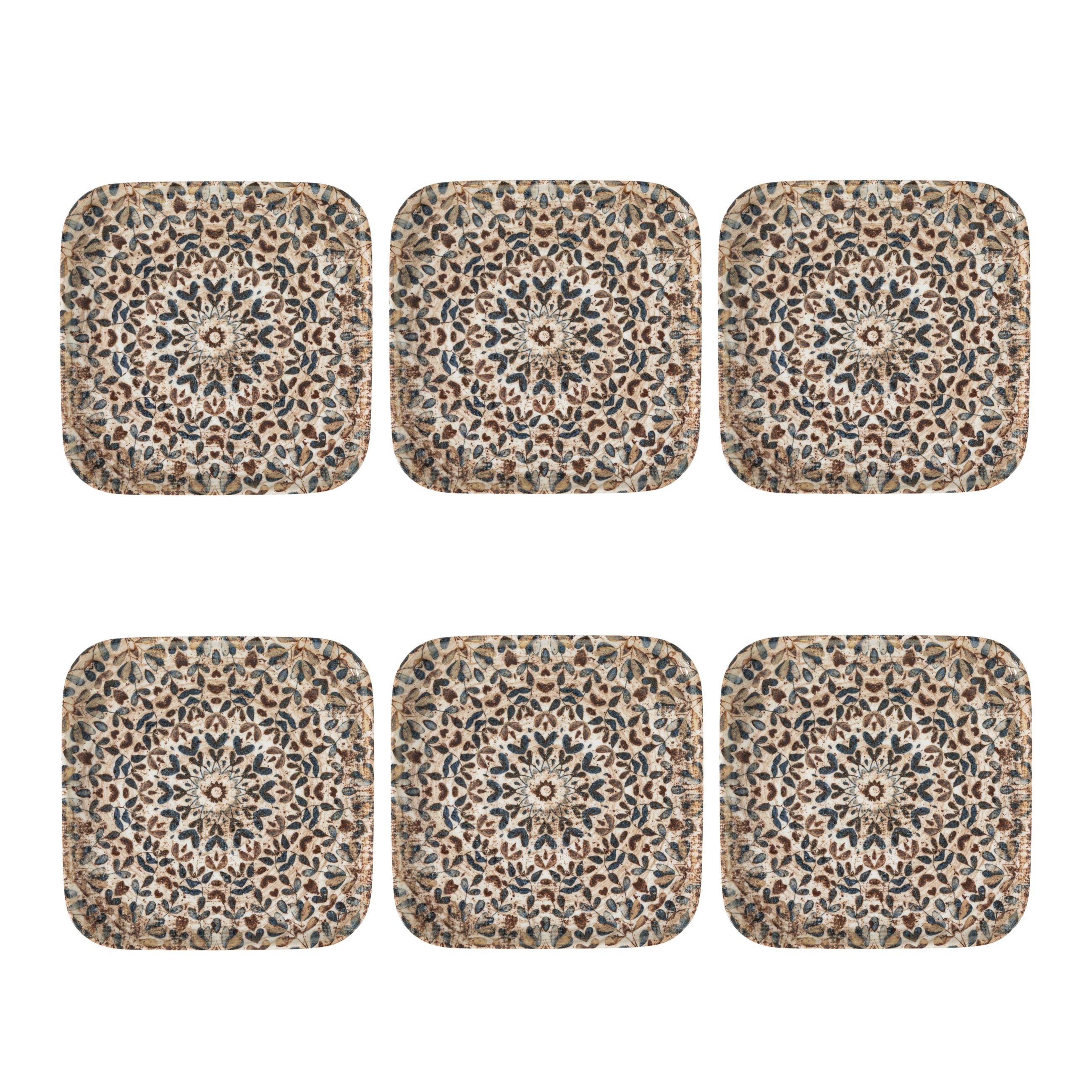 EPHESUS KARE PASTA TABAĞI SETİ 22CM-6LI