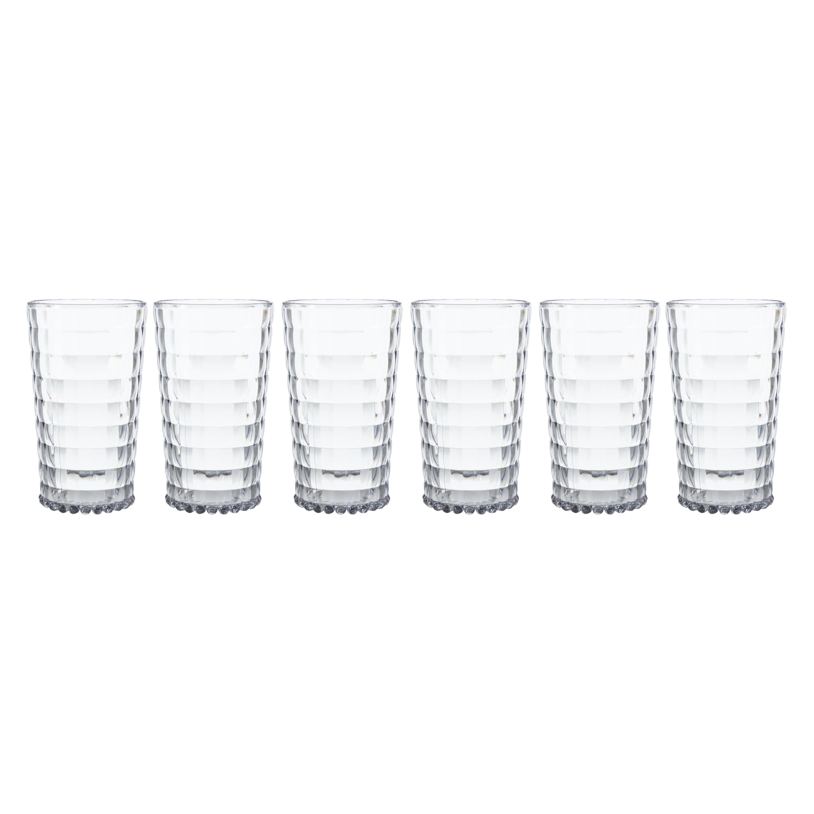 ACRYLIC UZUN BARDAK 750ML 6'LI