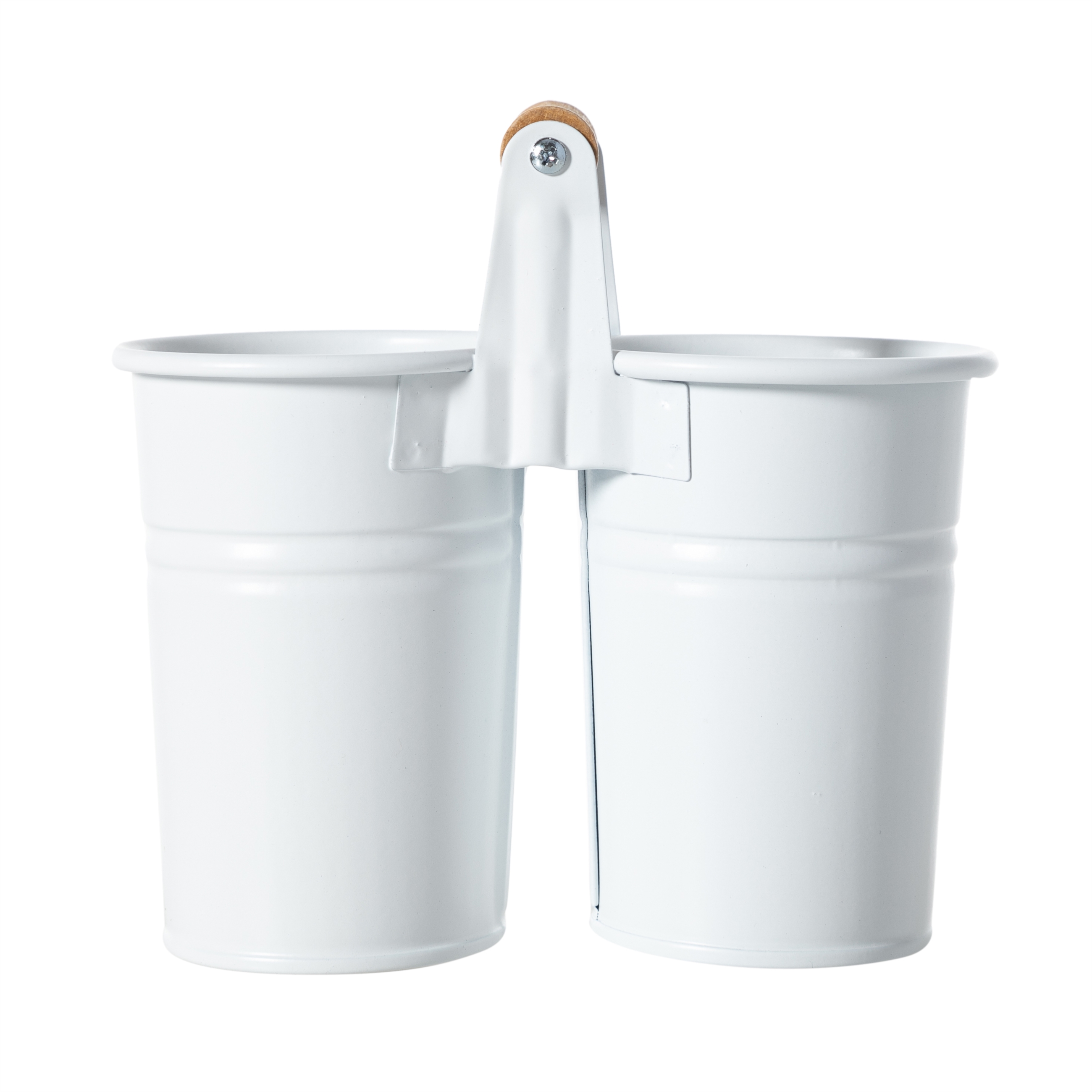 GALVANİZ 2Lİ KAŞIKLIK  -BEYAZ