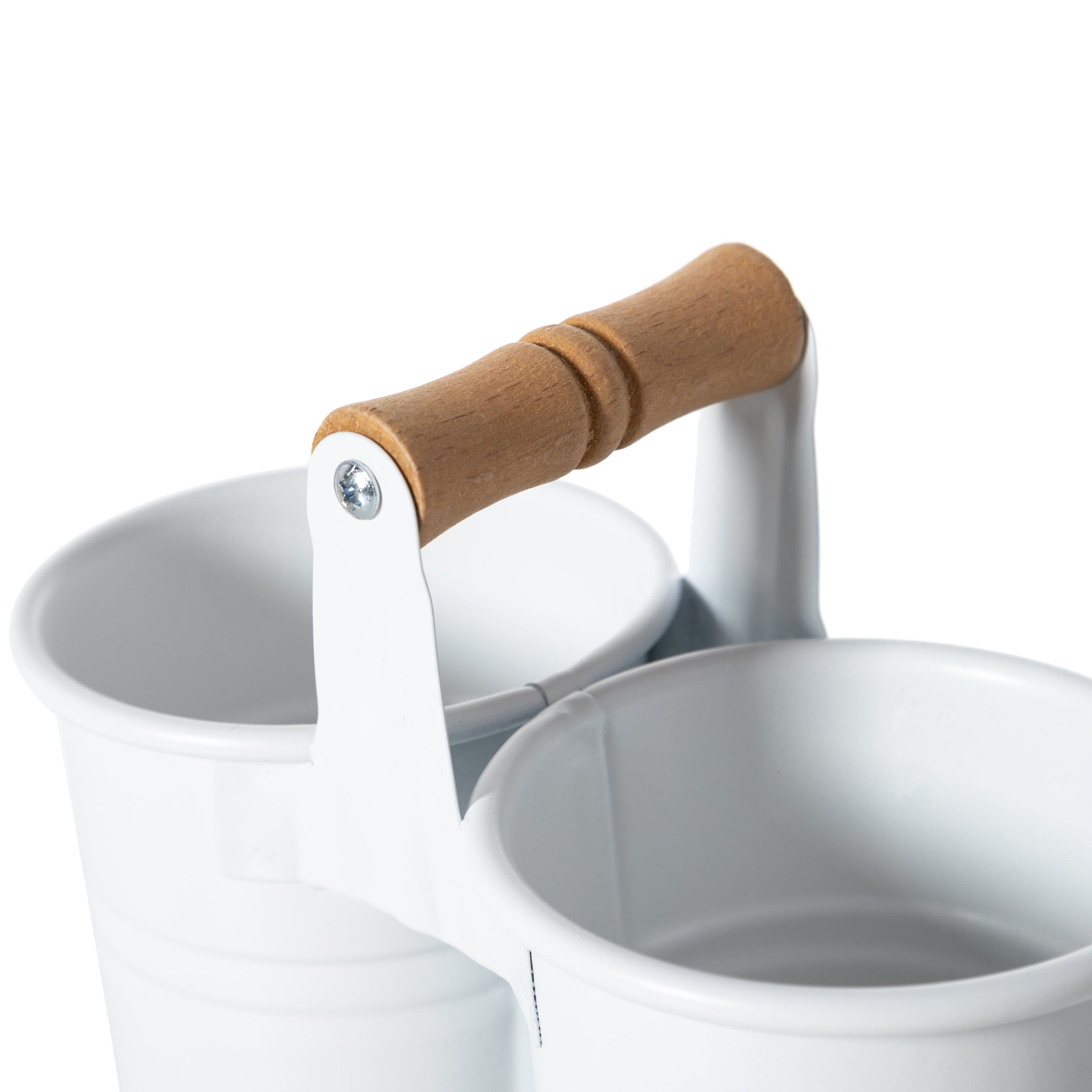 GALVANİZ 2Lİ KAŞIKLIK  -BEYAZ