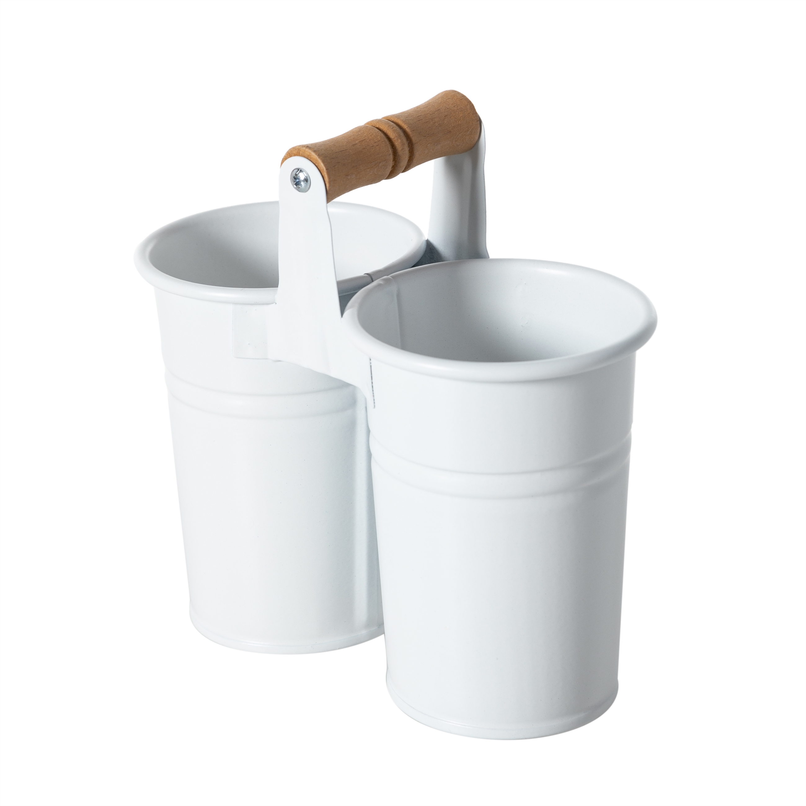 GALVANİZ 2Lİ KAŞIKLIK  -BEYAZ