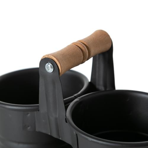  GALVANİZ  2Lİ KAŞIKLIK  -SİYAH