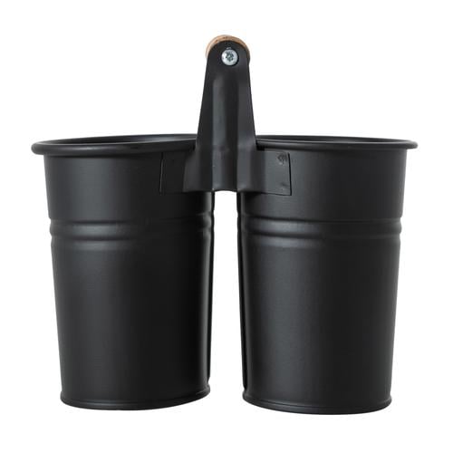  GALVANİZ  2Lİ KAŞIKLIK  -SİYAH