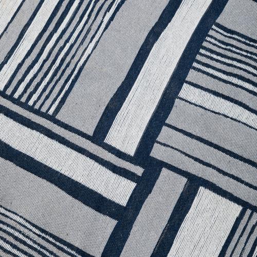 LARISSA PATCH ÇİFT TARAFLI HALI LACİVERT BEYAZ 120X180