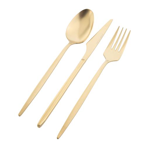  GRAND 18 PARÇA YEMEK ÇATAL KAŞIK BIÇAK TAKIMI - MAT GOLD