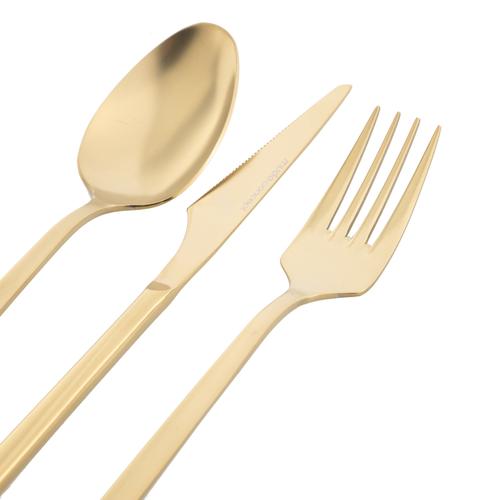  GRAND 18 PARÇA YEMEK ÇATAL KAŞIK BIÇAK TAKIMI - MAT GOLD