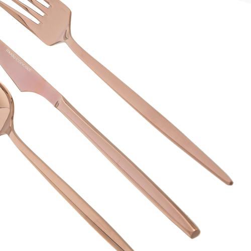  GRAND 18 PARÇA YEMEK ÇATAL KAŞIK BIÇAK TAKIMI - BAKIR