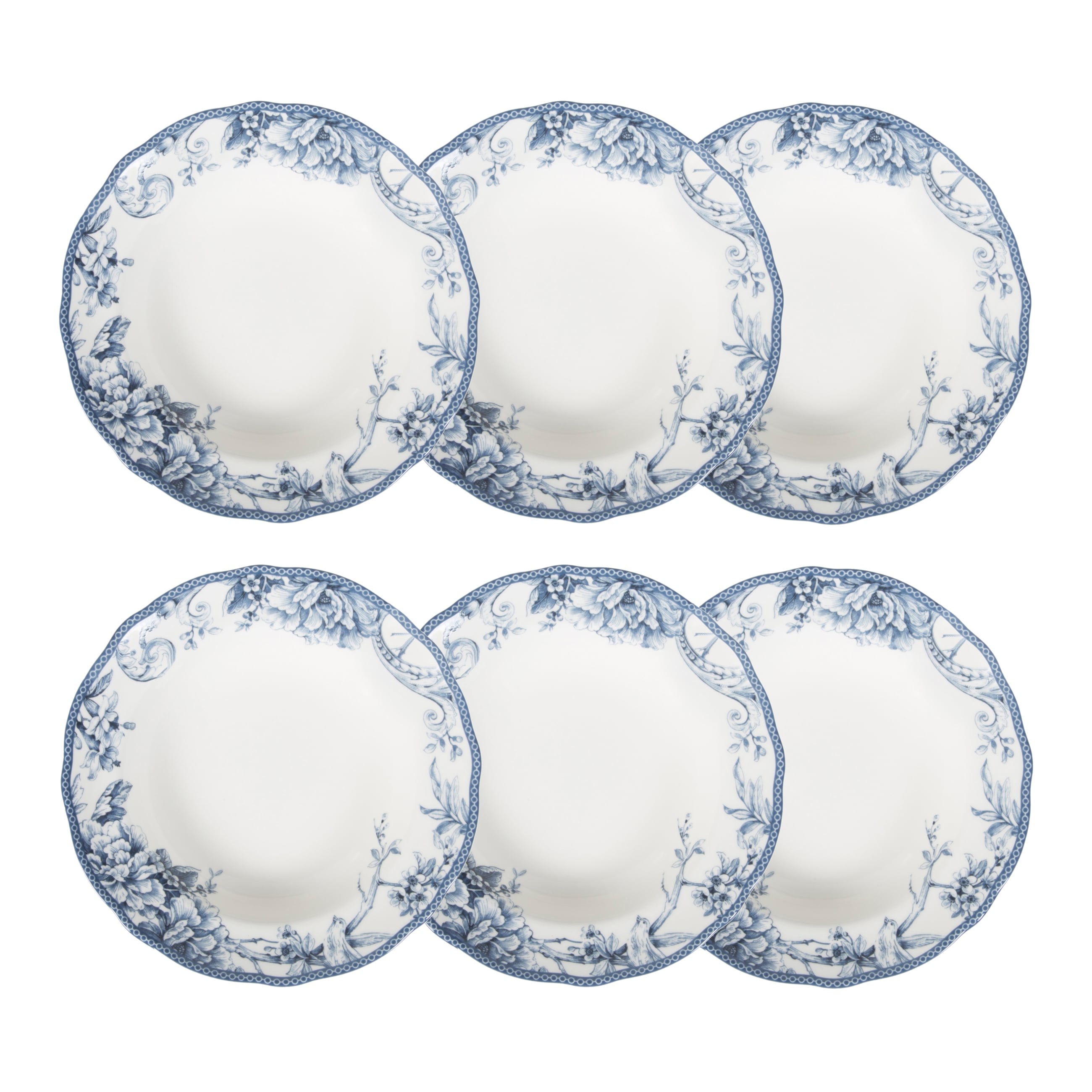 ADELAIDE ÇUKUR TABAK 6'LI SET 24 CM